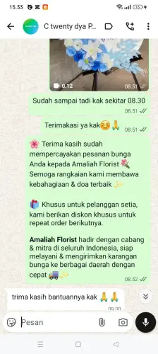 Testimonial Standing Flower umalas