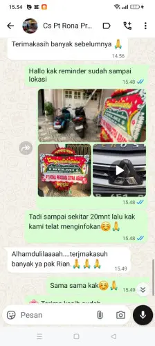 Testimonial Papan Bunga umalas